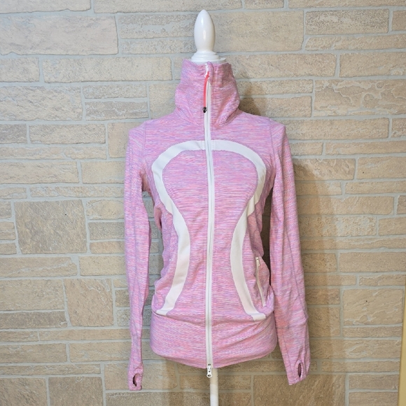 lululemon athletica Jackets & Blazers - LULULEMON In Stride Wee Are From Space Zip Tall Neck Thumbholes